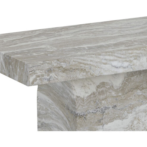 Colohan Taupe Outdoor Bench